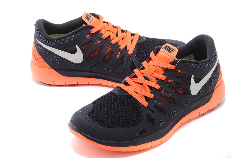 chaussures nike nouveau libres 5.0 hommes plus le noir d orange de fonctionnement (1)